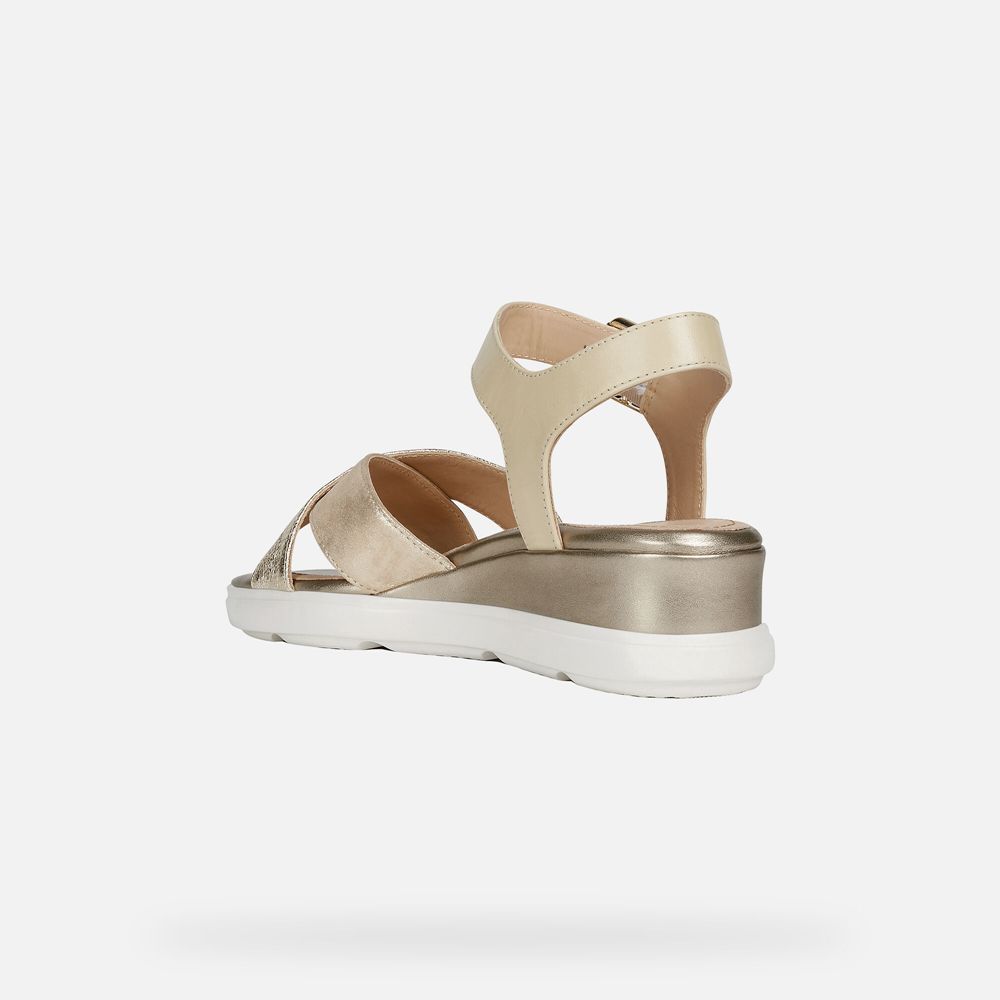 Geox Bayan Sandalet Altın - Pisa - GYJ-435602